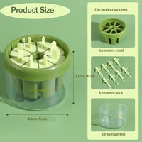 "Make Your Own Ice Pops – 8-Piece Reusable Mould Set