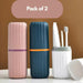 Toothbrush and Toothpaste Holder Pack of 2