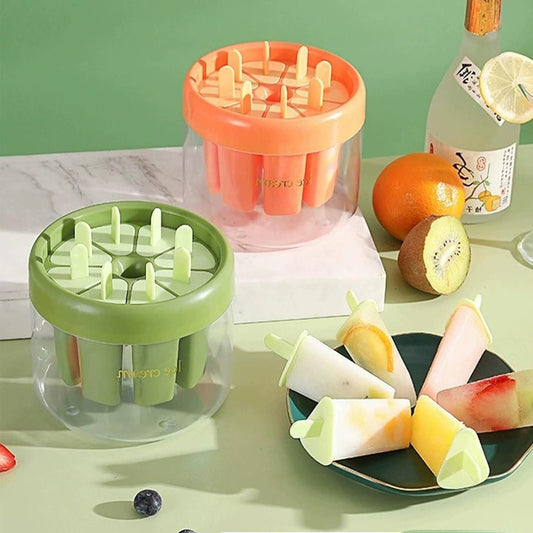 "Make Your Own Ice Pops – 8-Piece Reusable Mould Set