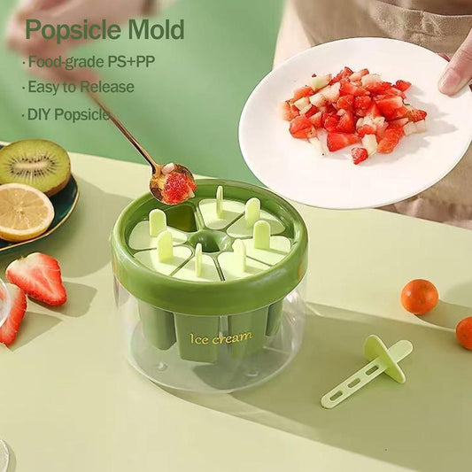 "Make Your Own Ice Pops – 8-Piece Reusable Mould Set