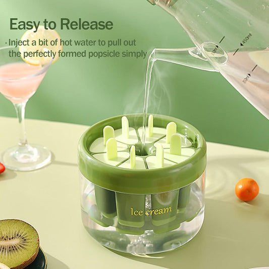 "Make Your Own Ice Pops – 8-Piece Reusable Mould Set